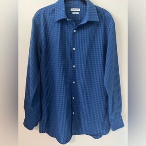 Haggar men’s blue Dress Shirt button down